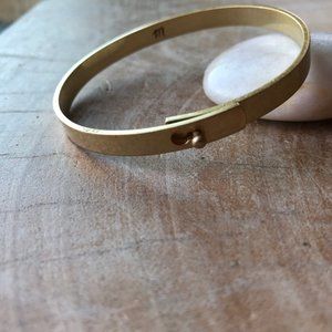 Madewell Cuff in Antique Brushed Gold Finish